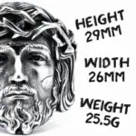 Bague tête de Jésus – Image 4