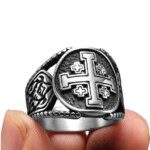 Chevalière croix de Jérusalem