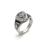 Bague argent homme croix des templiers