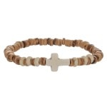 Bracelet catholique bois