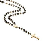 collier chapelet homme long