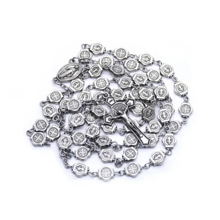 bijou argenté chapelet