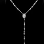 bijou collier chapelet acier homme