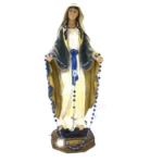 chapelet vert bleu avec la vierge Marie