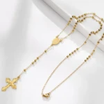 Chapelet acier inoxydable collier