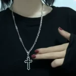 collier argenté chrétienne