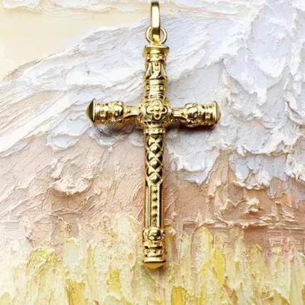 croix chrétienne pendentif or