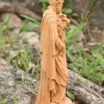 statue saint joseph bois vue de côté