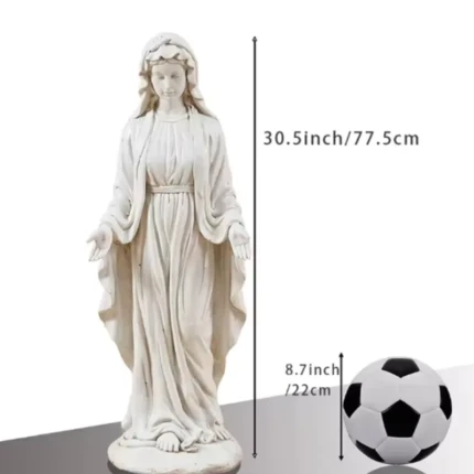 les dimensions de la statue vierge marie pour exterieur