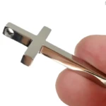 croix argenté homme