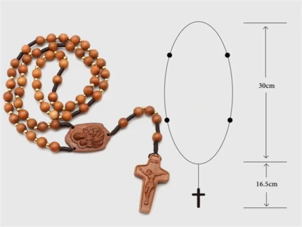 Les dimensions du chapelet saint Joseph