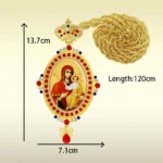 les dimensions icone religieuse or