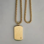 Collier pendentif verset de la Bible