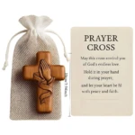 les dimension du croix de prière portative crucifix en bois