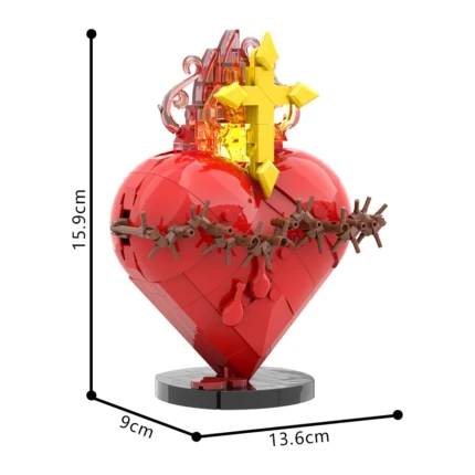 les dimensions du statue sacré Coeur de Jésus