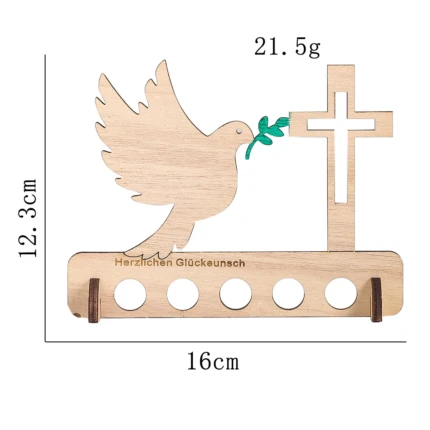 les dimensions du statue colombe de la paix en bois