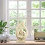 figurine en résine de la Sainte Famille vue loin